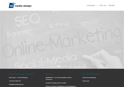 Vorschau der Website kbmediadesign.de