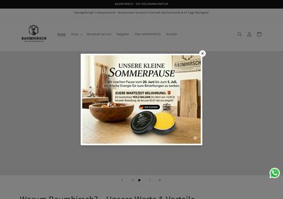 Vorschau der Website baumhirsch.de